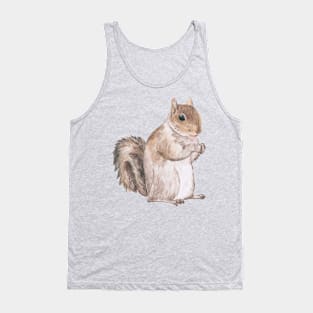 Watercolor Squirrel Tank Top